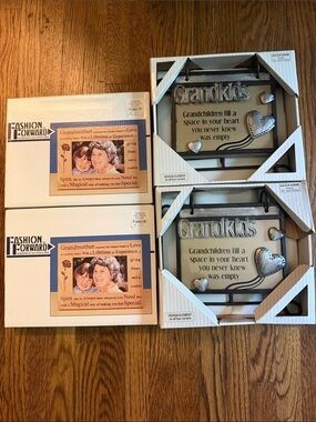 Grandmother frames and Grandkids albums Set of 4